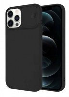 Capa Iphone 12 Mini SLIDE CAM Silicone Preto