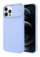 Capa Iphone 12 Mini SLIDE CAM Silicone Azul