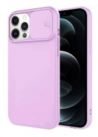 Capa Iphone 12 Mini SLIDE CAM Silicone Lilas