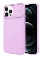 Capa Iphone 12 Pro Max SLIDE CAM Silicone Lilas