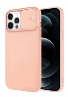 Capa Iphone 12 SLIDE CAM Silicone Coral