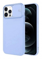 Capa Iphone 7, Iphone 8, Iphone SE 2020 SLIDE CAM Silicone Azul