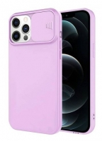 Capa Iphone 7, Iphone 8, Iphone SE 2020 SLIDE CAM Silicone Lilas