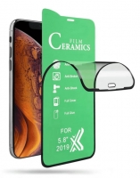 Pelicula de Vidro Iphone 13 Ceramic Flexivel Glass Full Face 3D Preto