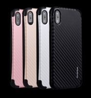 Capa Iphone X, Iphone XS Platina Carbon Premium Rosa