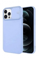 Capa Iphone 12 Pro SLIDE CAM Silicone Azul