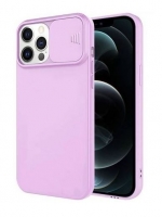 Capa Iphone 12 Pro SLIDE CAM Silicone Lilas
