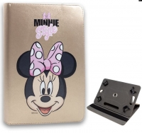 Capa Flip Book para Tablet 7   Licenciada Disney Minnie Dourado
