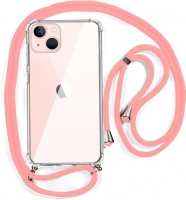 Capa Iphone 13 Armor com Cordão Rosa