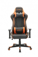 Cadeira Gaming LOVIT Tiger Preto/Laranja
