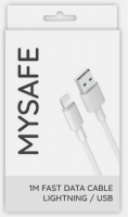 Cabo Dados Lightning MYSAFE para Iphone 1m Preto