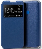 Capa Xiaomi Redmi 9C Flip Book c/Janela Azul