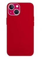 Capa Iphone 13 Pro Silicone SOFT LITE com Protetor de Camara Vermelho