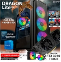 Computador Gaming DRAGON LITE V1 i5 RTX3060 Ti 8GB 16GB 480GB SSD 750W