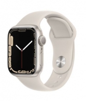 Apple Watch Series 7 GPS 41mm Aluminio Luz das estrelas com Bracelete Desportiva Luz das Estrelas - MKMY3PO/A