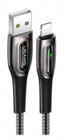 Cabo Dados Lightning para Iphone USAMS US-SJ470 Power Off Raydan Series 2m Preto em Blister