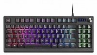 Teclado Mars Gaming MKREVO RGB H-MECHANICAL Preto