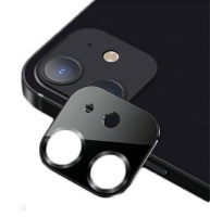 Protetor de Camara em Vidro Temperado Iphone 12 USAMS com Suporte Metalico Preto