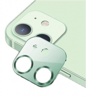 Protetor de Camara em Vidro Temperado Iphone 12 USAMS com Suporte Metalico Verde