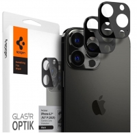 Protetor de Camara em Vidro Temperado Iphone 13 Pro, Iphone 13 Pro Max SPIGEN Optik (2 PACKs) Preto