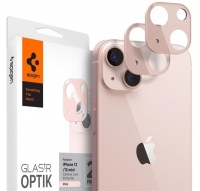 Protetor de Camara em Vidro Temperado Iphone 13, Iphone 13 Mini SPIGEN Optik (2 PACKs) Rosa