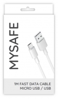 Cabo Dados Micro Usb P156 MYSAFE 1m Branco
