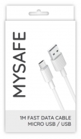 Cabo Dados Micro Usb P156 MYSAFE 1m Branco