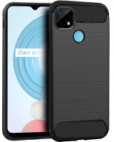 Capa Realme C11 2021, Realme C21 Silicone CARBON Preto