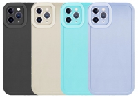 Capa Iphone 12 Pro BORDERCAM 4D Silicone Lilas