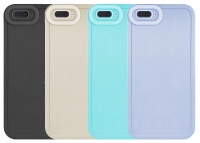Capa Iphone 7 Plus, Iphone 8 Plus BORDERCAM 4D Silicone Preto