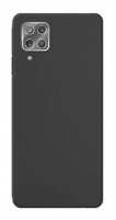Capa Samsung Galaxy A12 (Samsung A125/A127) com Vidro de Camara Silicone Preto