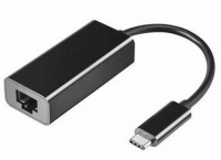 Conversor USB C para RJ45 LAN 10/100/1000Mbps NTECH 0.25M Preto