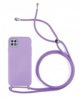 Capa Samsung Galaxy A22 5G (Samsung A226) Silicone SOFT LITE com Cordão Lilas