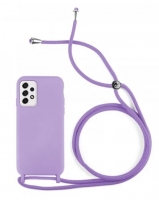 Capa Samsung Galaxy A53 5G (Samsung A536) Silicone SOFT LITE com Cordão Lilas