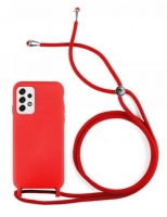 Capa Samsung Galaxy A53 5G (Samsung A536) Silicone SOFT LITE com Cordão Vermelho