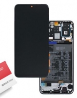 Touchscreen com Display e Aro com Bateria Huawei P30 Lite New Edition Preto - Service Pack