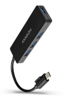 Hub USB-C 4 x USB 3.0 AXAGON HUE-G1C SUPERSPEED 14cm Preto