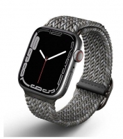 Bracelete Apple Watch 42mm/44mm/45mm UNIQ Strap Braided Cinza