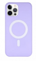 Capa Iphone 12/12 Pro Magsafe Silicone Lilas
