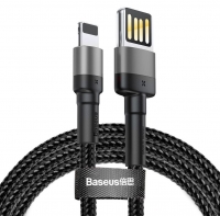 Cabo de Dados Lightning para Iphone Cafule BASEUS 1.5A 2 Metros Preto em Blister