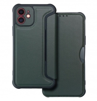 Capa Iphone 12 Flip Book RAZOR Verde Escuro