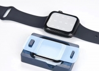 Pelicula Apple Watch 45mm com Kit de Aplicação FullFace 3D Preto