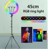 Ring Light 45cm com 3 Suportes e Comando a Distancia com Tripod de Suporte