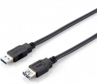 Cabo Extensão USB 3.0 EQUIP A->A M/F 3 Metros Preto