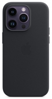 Capa Pele Apple iPhone 14 Pro MagSafe Meia-Noite Original