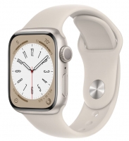 Apple Watch Series 8 GPS 41mm Aluminio Luz das Estrelas com Bracelete Desportiva Luz das Estrelas
