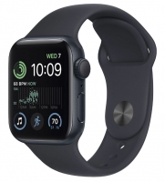 Apple Watch SE (2ª Geração) GPS 40mm Aluminio Meia-Noite com Bracelete Desportiva Meia-Noite