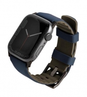 Bracelete Apple Watch 42mm, 44mm, 45mm UNIQ DANTE LINUS Airosoft Silicone Azul