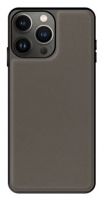 Capa Iphone 14 Pro Max em Pele Magnetica Cinza Escuro