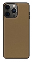 Capa Iphone 13 Pro Max em Pele Magnetica Castanho